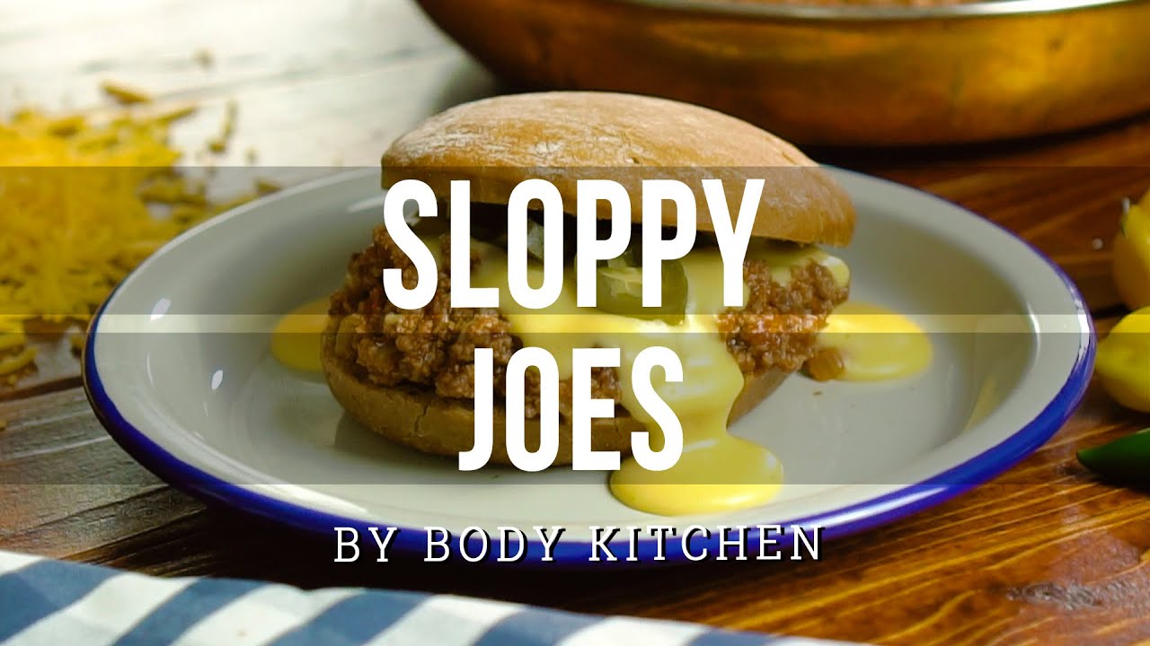 Sloppy Joes, Burger mit Hackfleisch und Käsesoße – ein Body Kitchen® Rezept