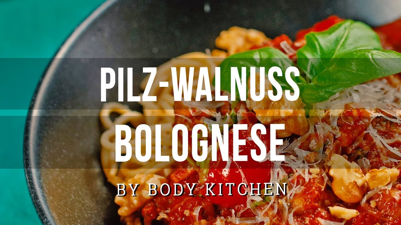 Pilz-Walnuss Bolognese - ein Body Kitchen® Rezept