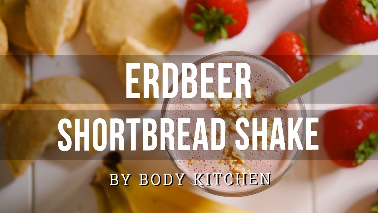 Erdbeer Shortbread Shake – ein Body Kitchen® Rezept