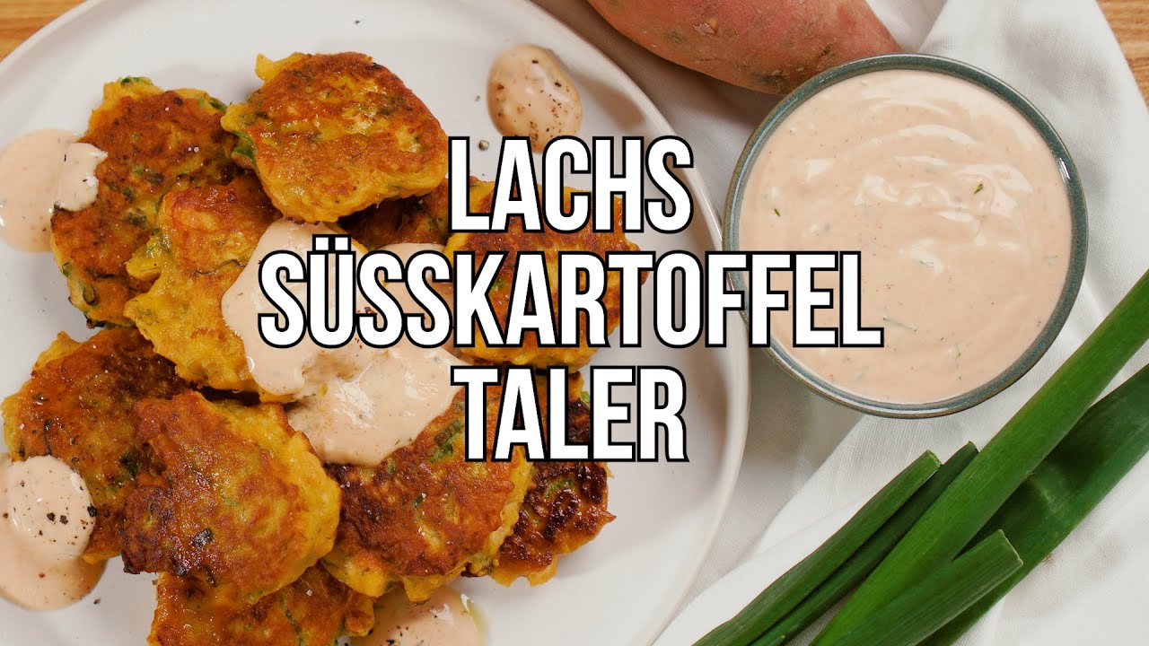 Lachs-Süßkartoffel-Taler - ein Body Kitchen® Rezept #shorts
