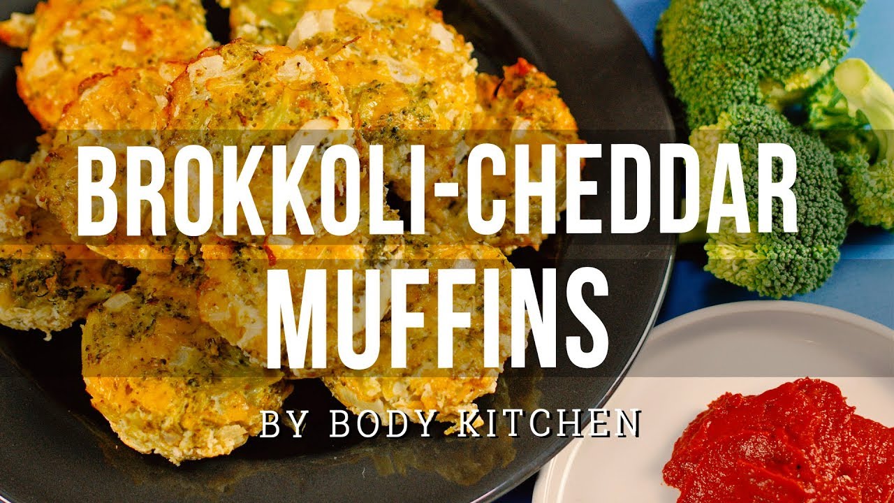 Brokkoli Cheddar Muffins – ein Body Kitchen® Rezept | Fitness-Muffins zum Mitnehmen!