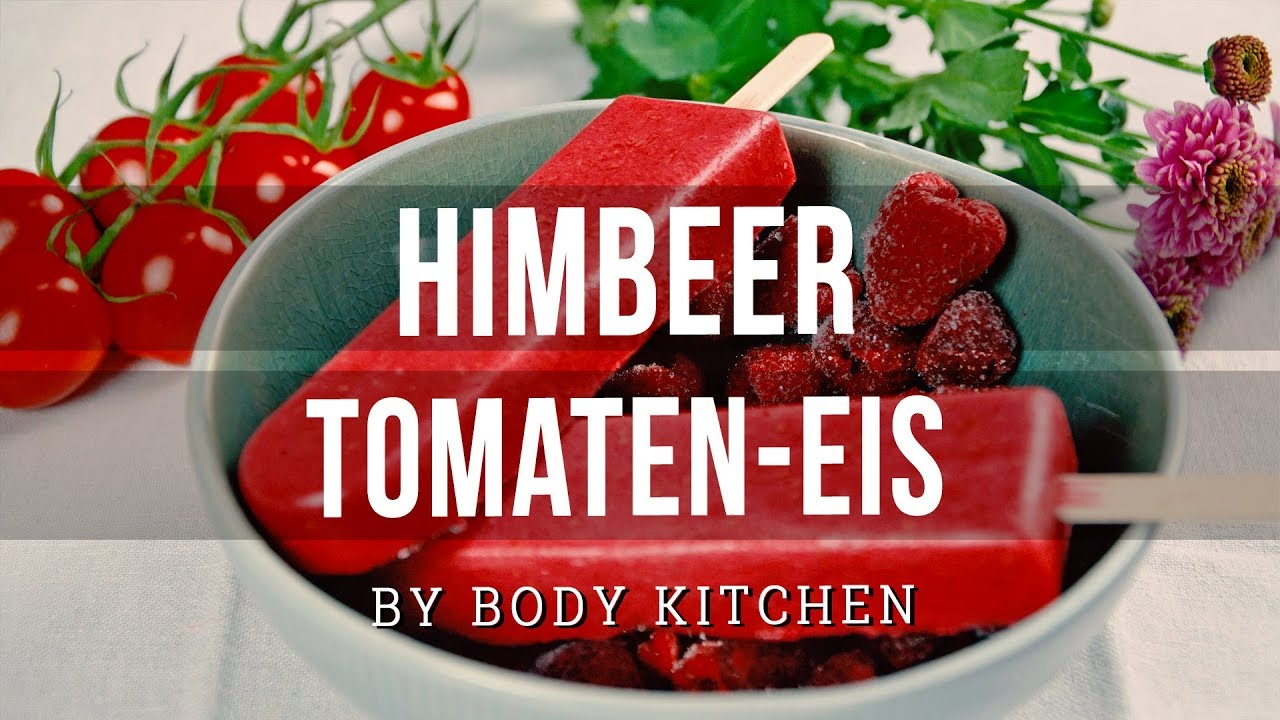 Himbeer Tomateneis – ein Body Kitchen® Rezept | verrücktes Sommereis!