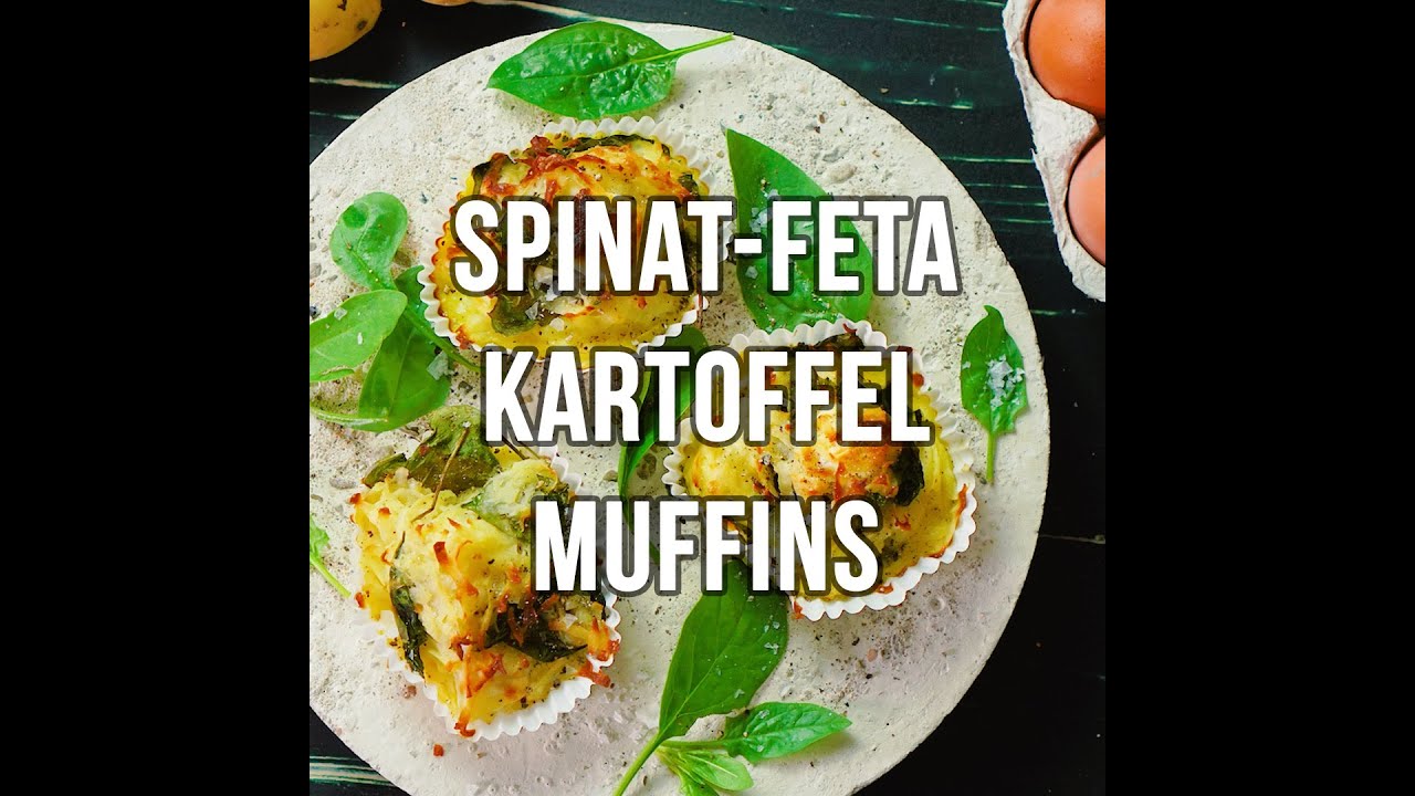 Herzhafte Kartoffel Muffins mit Feta und Spinat – ein Body Kitchen® Rezept | Glutenfrei!