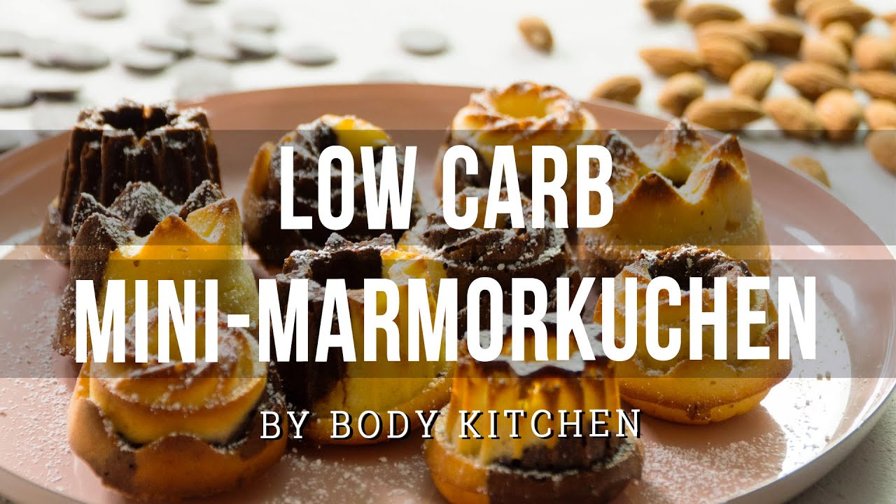 Low Carb Mini Marmorkuchen ohne Mehl – ein Body Kitchen® Rezept